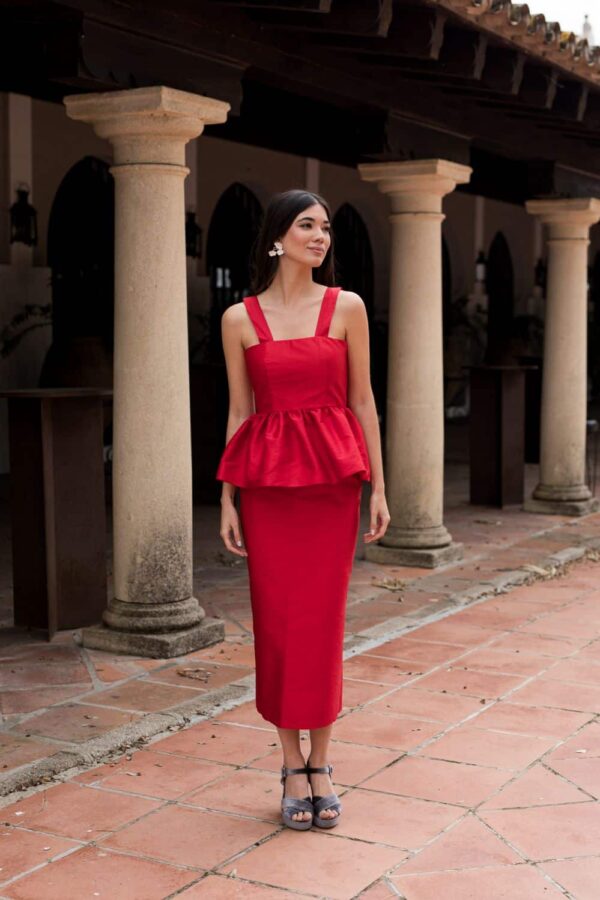 Falda Kala Rojo