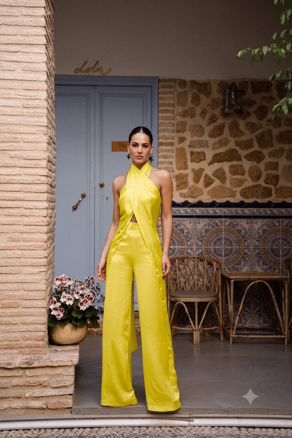 Pantalón Mika Amarillo Limón